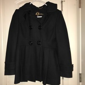 Guess Black pea coat
